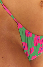 9.0 Swim Sydney Green Floral Bikini Bottoms Image