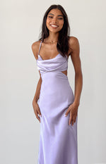 Taleah Lilac Cut Out Maxi Dress Image