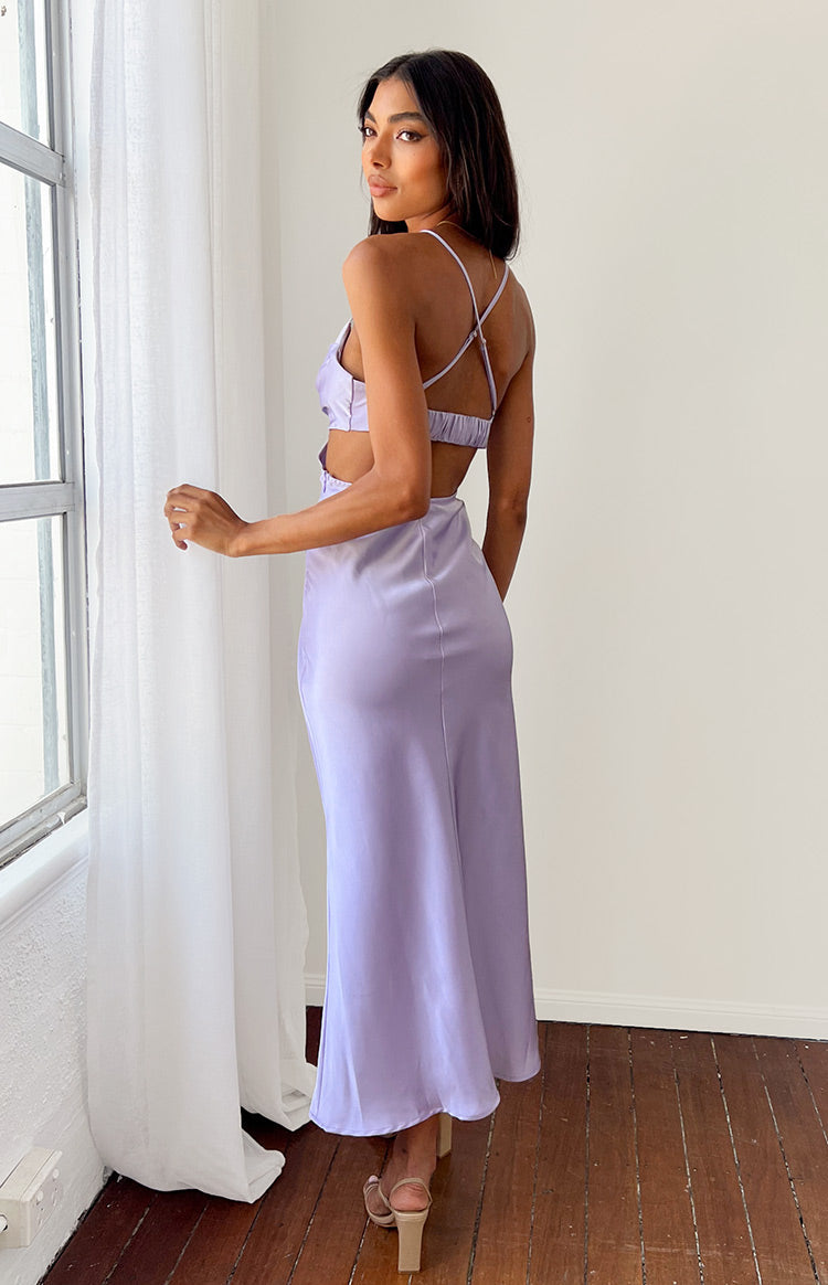 Taleah Lilac Cut Out Maxi Dress Image