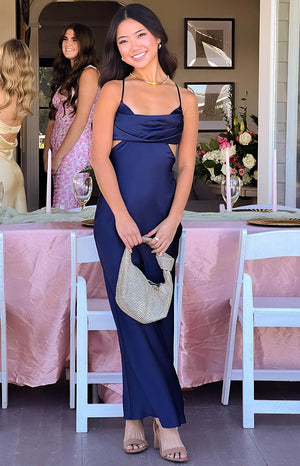 Taleah Navy Formal Maxi Dress