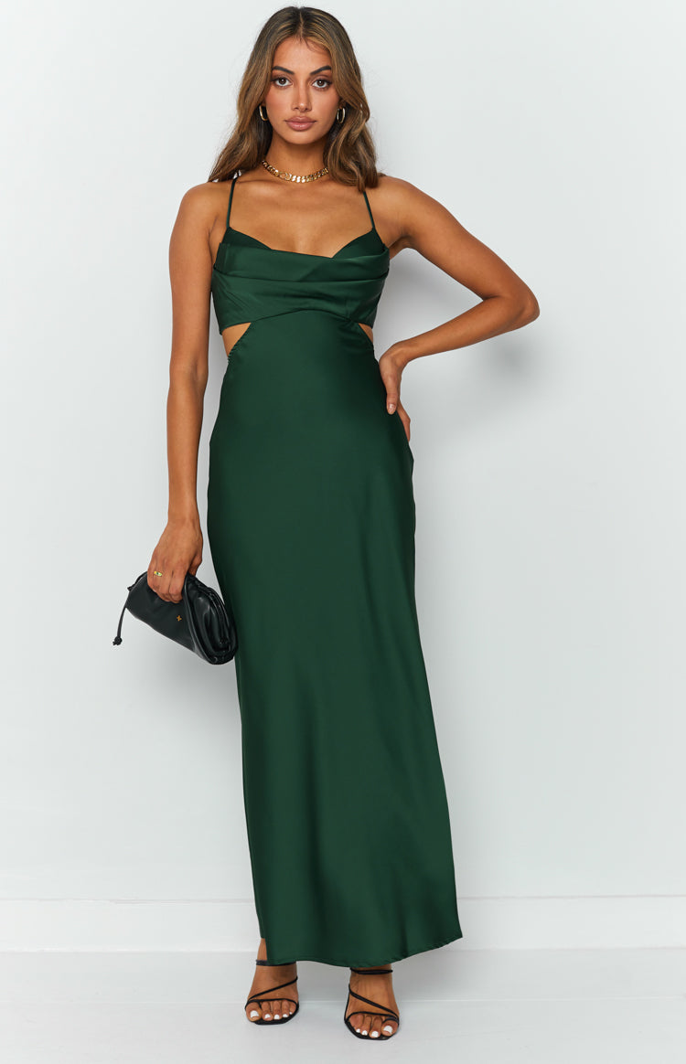 Taleah Cut Out Maxi Dress Green Image