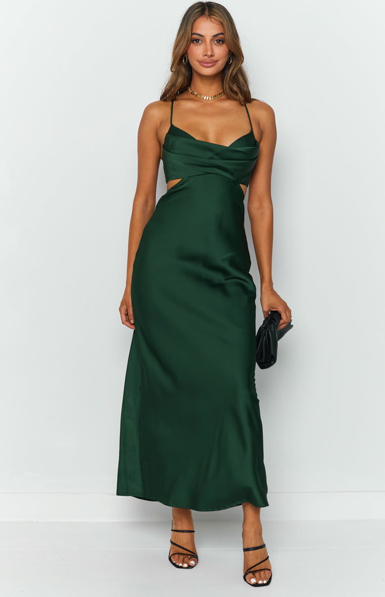 Taleah Cut Out Maxi Dress Green Image