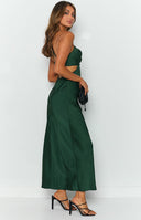 Taleah Cut Out Maxi Dress Green