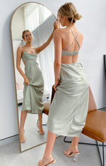 Taleah Cut Out Maxi Dress Sage Image