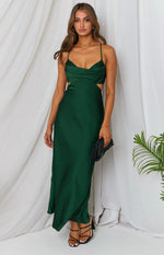 Taleah Cut Out Maxi Dress Green Image