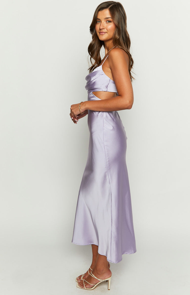 Taleah Lilac Cut Out Maxi Dress Image