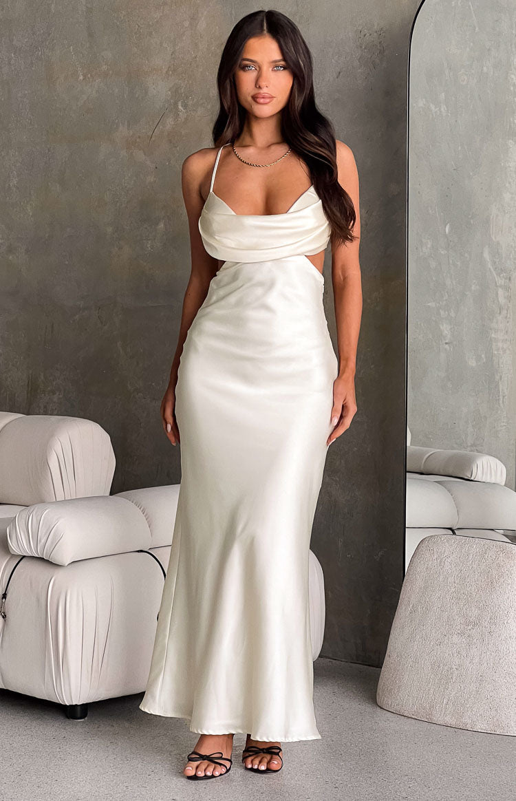 Taleah Cream Cut Out Maxi Dress Image