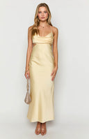 Taleah Yellow Cut Out Maxi Dress