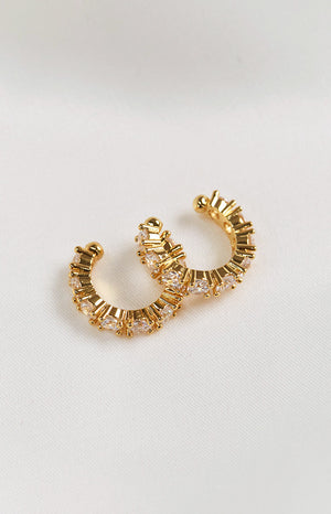 Tana Gold-Plated Hoop Clip Earrings