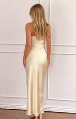 Tasha Yellow Strapless Maxi Dress Image