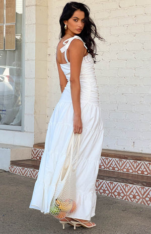 Tessa White Maxi Dress