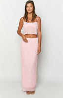 The Moment Pink Maxi Skirt