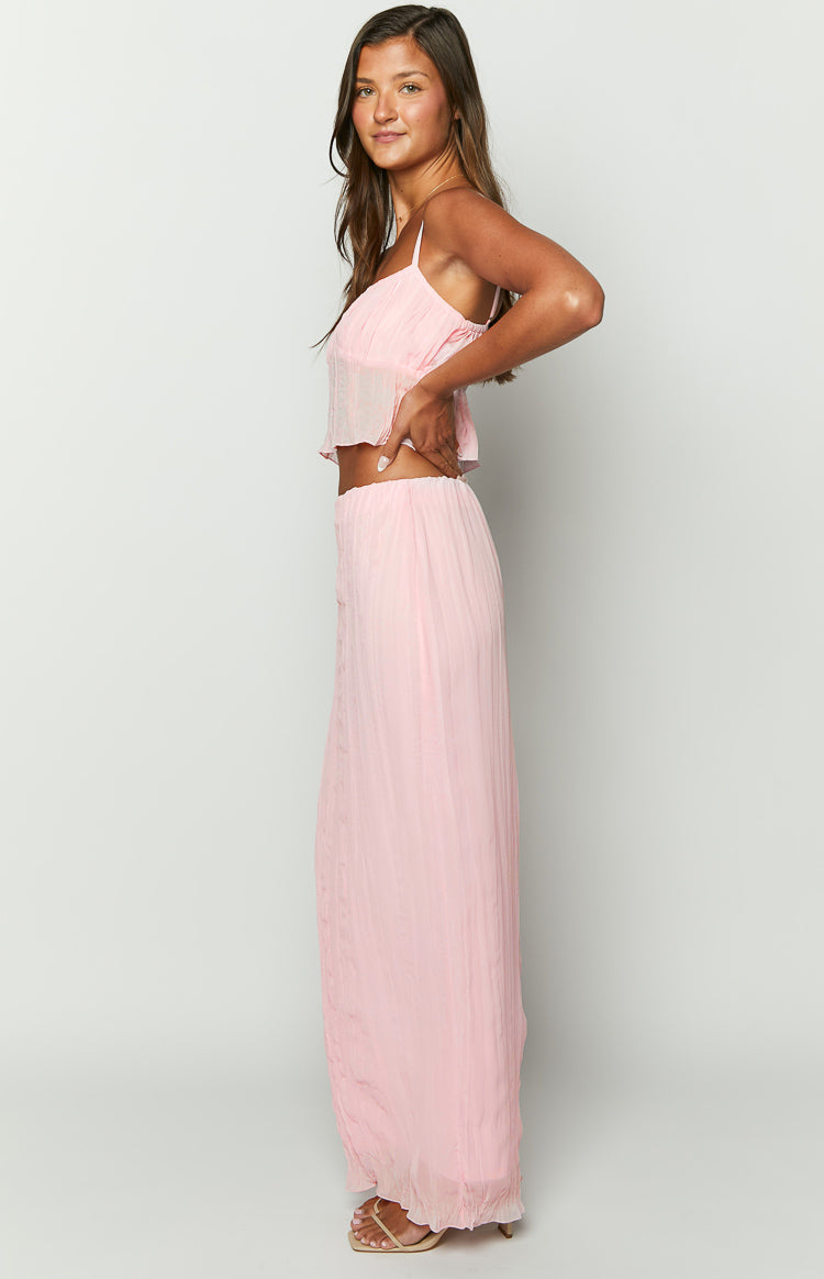 The Moment Pink Maxi Skirt Image