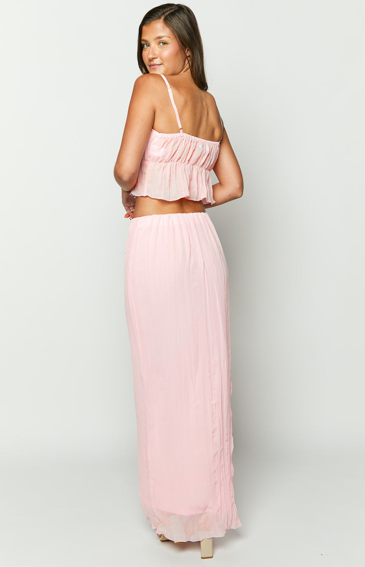 The Moment Pink Maxi Skirt Image