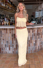 The Moment Yellow Maxi Skirt Image