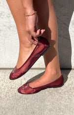 Therapy Arlo Cherry Patent PU Ballet Flats Image