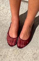 Therapy Arlo Cherry Patent PU Ballet Flats Image