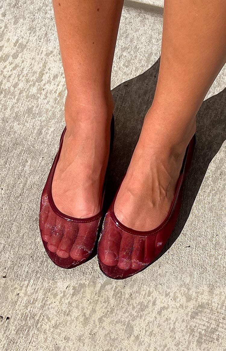 Therapy Arlo Cherry Patent PU Ballet Flats Image