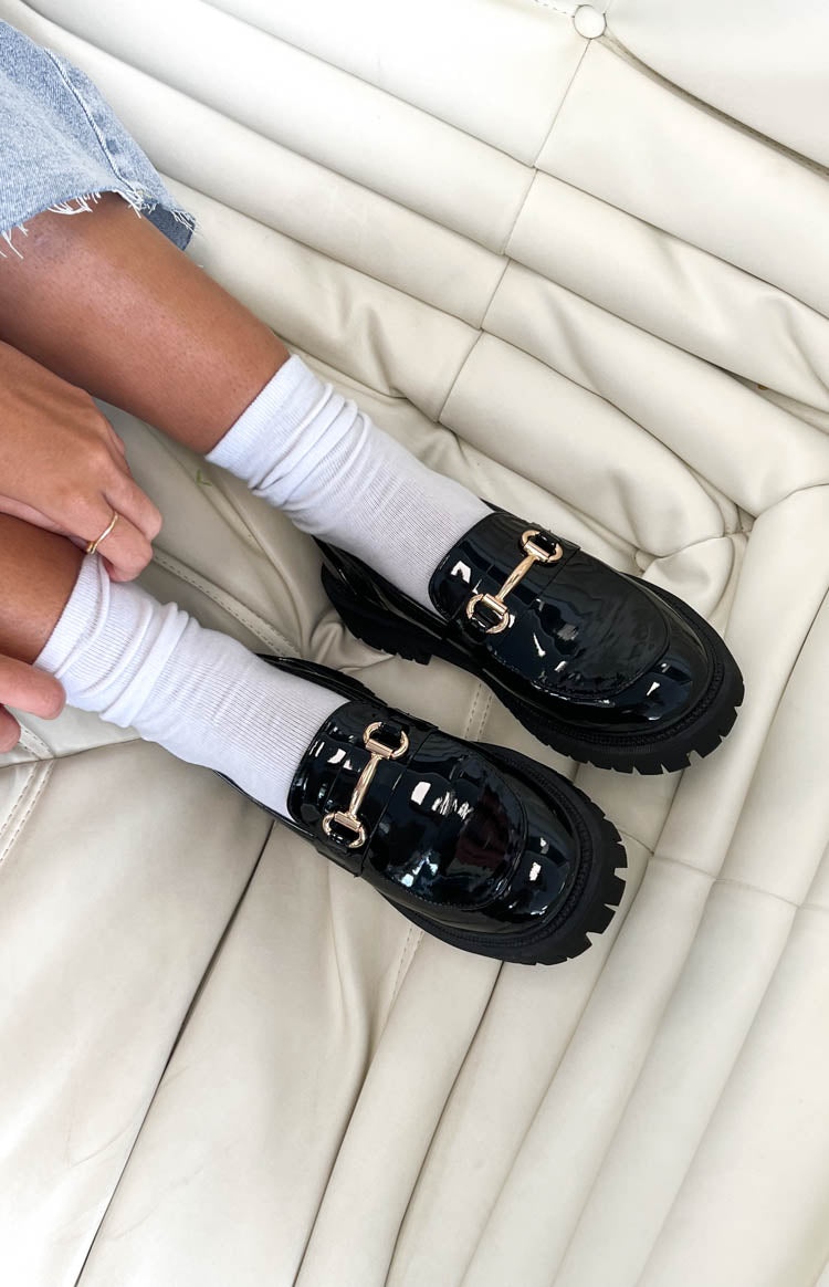 Gucci on sale patent loafers