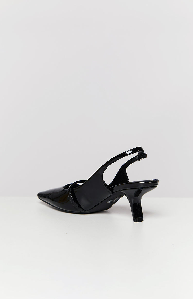 Therapy Parlour Black Patent Heels Image