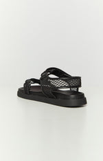 Therapy Rhode Black PU Sandals Image