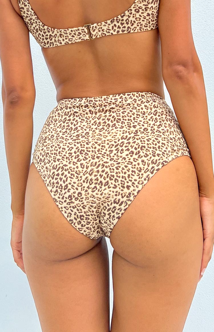 Thrills Mild Animal High Waisted Bikini Bottom Desert Gold Image