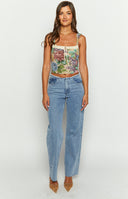 Till Forever Floral Tapestry Top