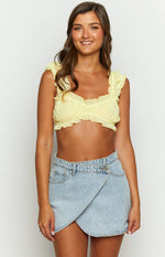 Tilli Yellow Crop Top Image