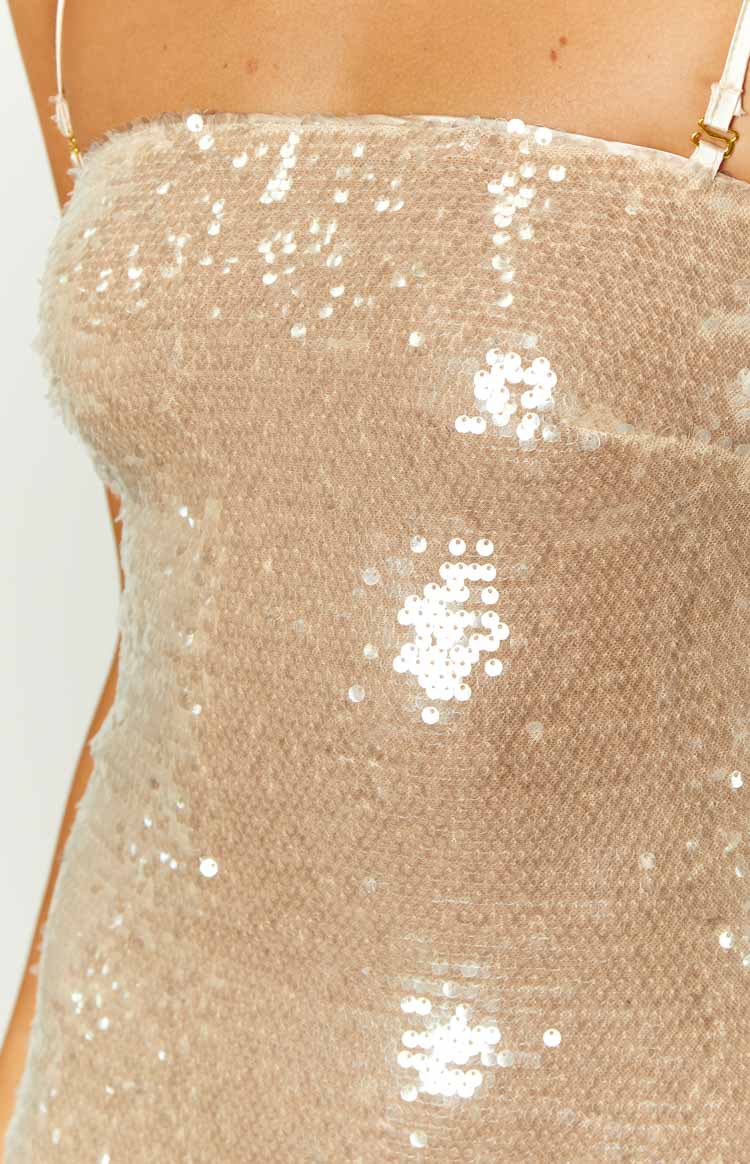 Time To Shine Gold Sequin Mini Dress