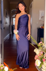 Tina Navy Formal Maxi Dress Image