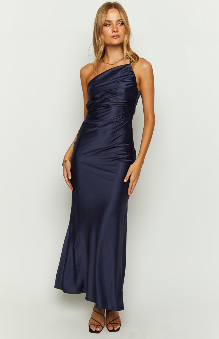 Tina Navy Formal Maxi Dress Image