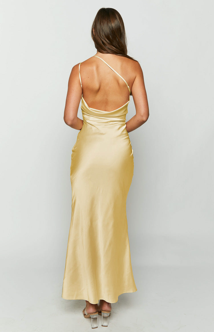 Tina Yellow Formal Maxi Dress Image