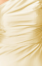 Tina Yellow Formal Maxi Dress Image