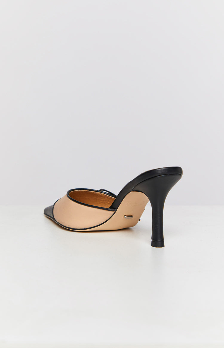 Tony Bianco Shirley Beech and Black Heels Image