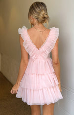 Tori Pink Tulle Mini Dress Image