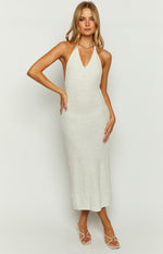 Tucson White Crochet Maxi Dress Image