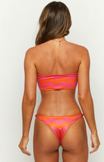 Two Swim Sherbet Pink Strapless Bandeau Knot Top Image