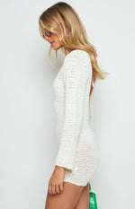 Underground White Backless Dress Image