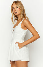 Vanilla Veil White Frill Playsuit Image