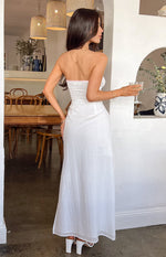 Vanity White Strapless Maxi Dress Image