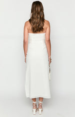 Vanity White Strapless Maxi Dress Image