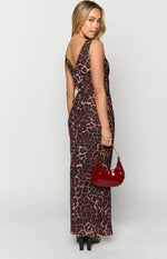 Verlaine Leopard Print Maxi Dress Image