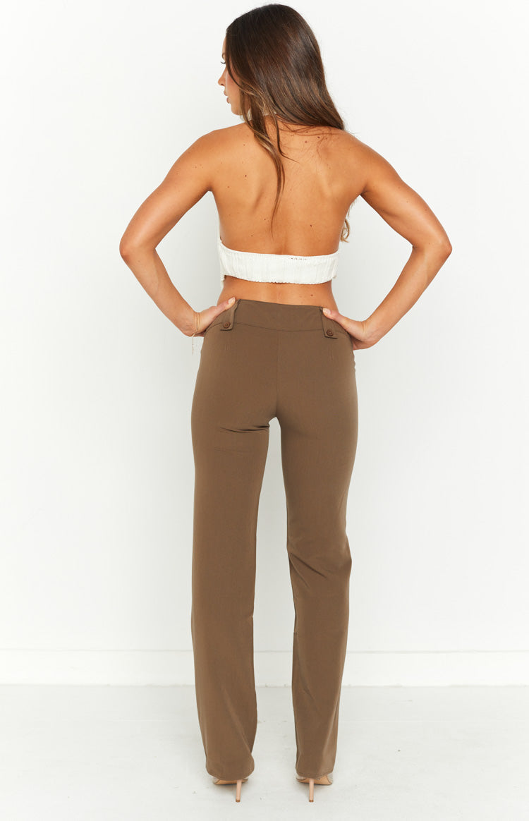 Vice Taupe Low Waist Pant Image