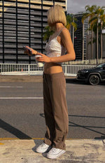 Vice Taupe Low Waist Pant Image