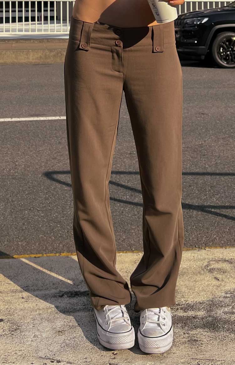 Vice Taupe Low Waist Pant Image