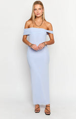 Vino Lilac Off The Shoulder Maxi Dress Image