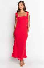 Viona Red Maxi Dress Image