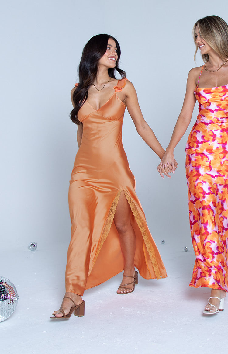 Wendy Orange Maxi Dress Image