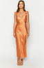 Wendy Orange Maxi Dress