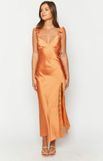 Wendy Orange Maxi Dress Image